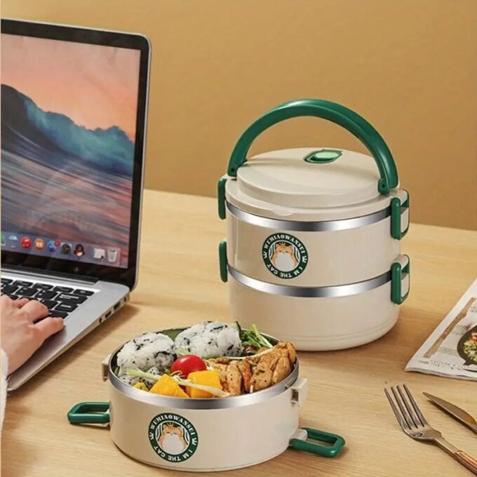 Lonchera porta comida 2 en 1 almacenador termico alimentos FK23D-214