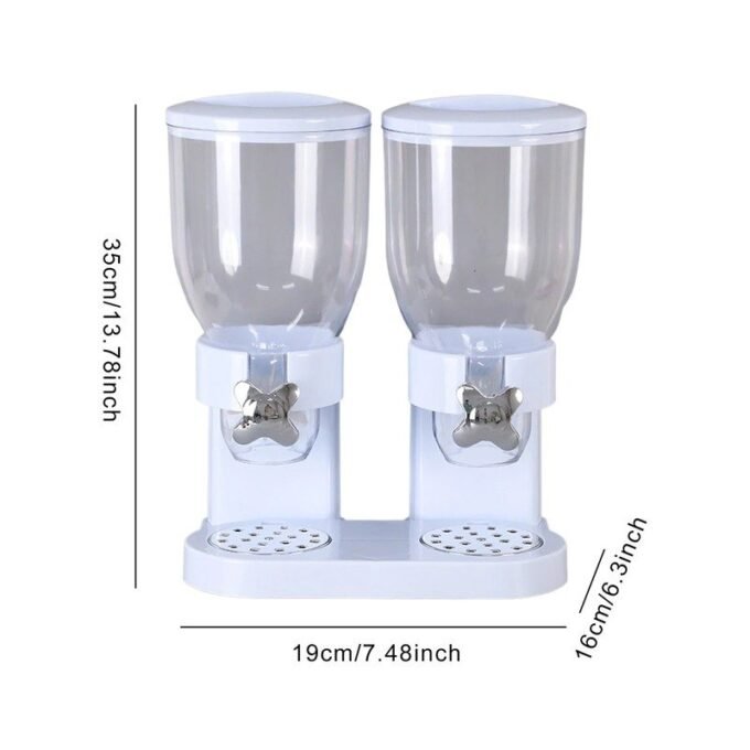 Dispensador de cereal doble recipiente de cocina FK23C-2