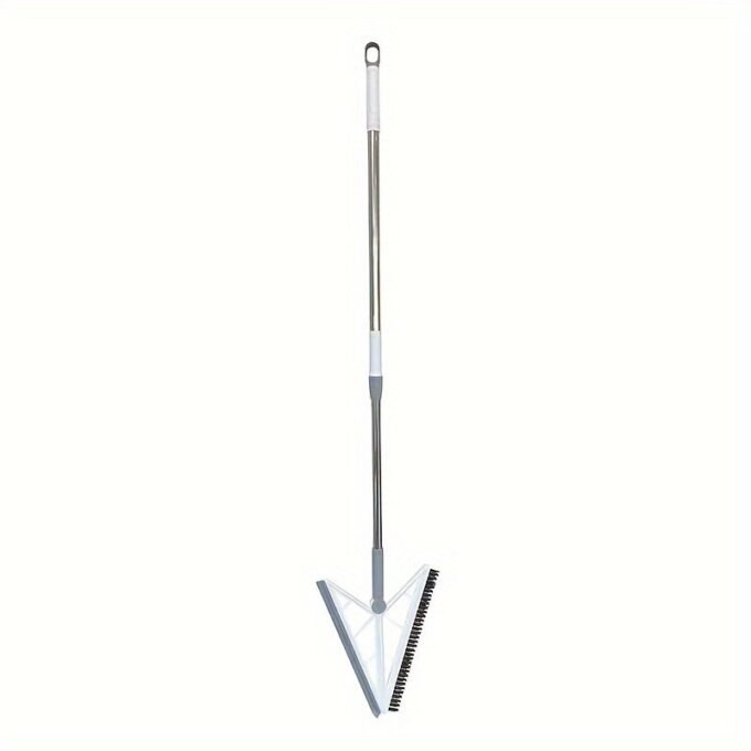 Escoba con mango retráctil ajustable cepillo función 2 En 1 para limpieza baño limpiador de suelos de silicona herramienta limpieza del hogar FK23D-290