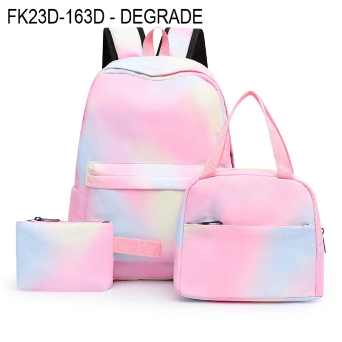 Kit escolar triple maleta lonchera y cartuchera  FK23D-163