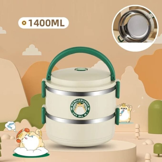Lonchera porta comida 2 en 1 almacenador termico alimentos FK23D-214